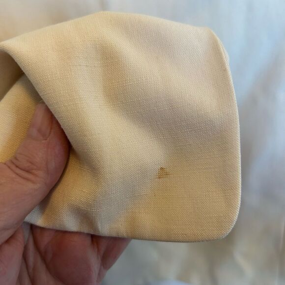 Travis Ayers Embroidered Eyelet Detail Cream Beige Linen Blazer 16 - Picture 8 of 9